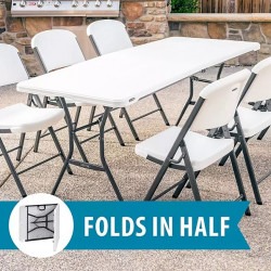 6ft Lifetime table open fold with chairs 1706884308 6-Foot Table