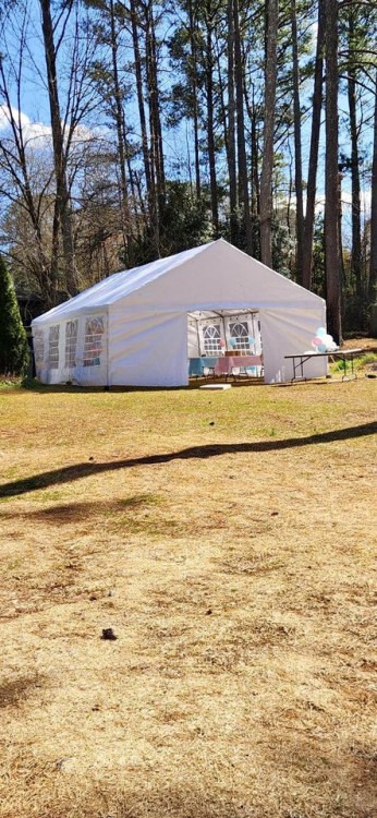 White tent 20x30 ft single tent