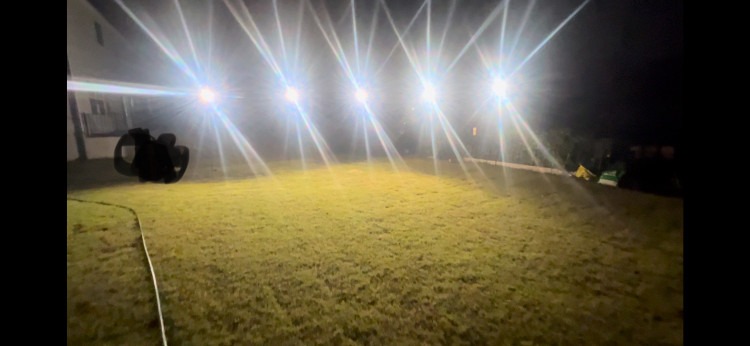 10,000 Lumen, 50 ft. LED String Work Light