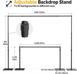 backdrop stand 4 1721646571 1 Backdrop Stand with Steel Base