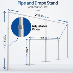 Back Drop Stand 2 1734758068 Backdrop Stand 20 x 10 ft