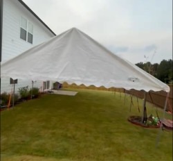White tent 20x40 ft single tent