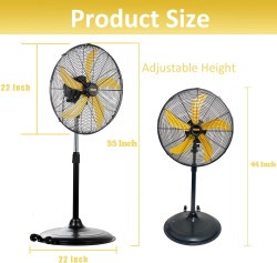 2 1758303457 Fan - 20 Inch Oscillating - Commerical